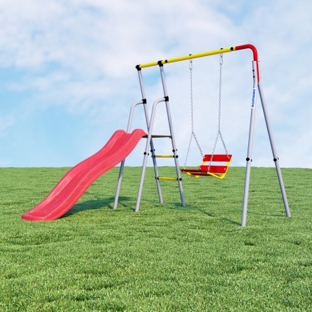 Дачный комплекс "Лето" + ЦЕПНЫЕ качели Romana R 103.01.04