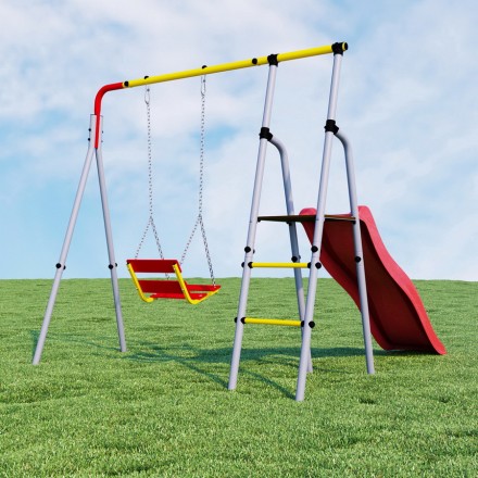 Дачный комплекс "Лето" + ЦЕПНЫЕ качели Romana R 103.01.04