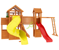 Детская площадка для дачи Клубный домик Макси с трубой