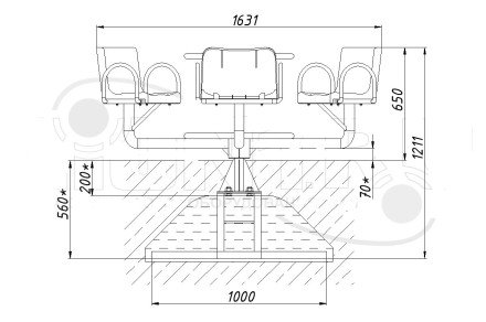 Детская карусель «Хоровод»