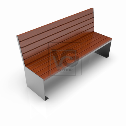 Уличная скамейка Фрог со спинкой 01.012.0