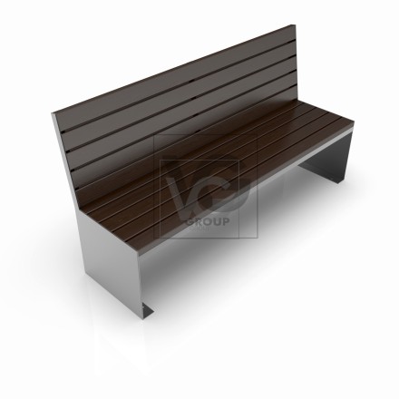 Уличная скамейка Фрог со спинкой 01.012.0