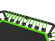 Батут спортивный UNIX Line FITNESS Green (130 cm)