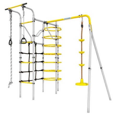 Дачный комплекс "Космос" + ДИСК качели Romana 103.21.05 (серый/жёлтый) 