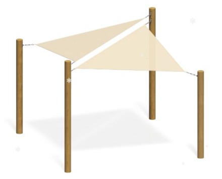 Теневой навес "Парус" 2