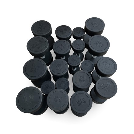 Гантель UNIX Fit PRO круглая обрезиненная 17,5 кг / шт. Гантель UNIX Fit PRO круглая обрезиненная 17,5 кг / шт.