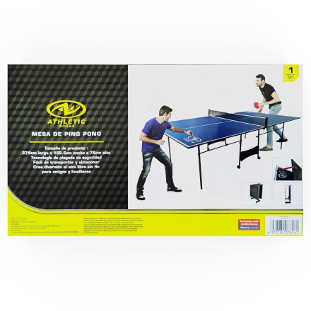 Теннисный стол DFC ATHLETIC, размер по стандарту ITTF 274 x 152, с сеткой, складной