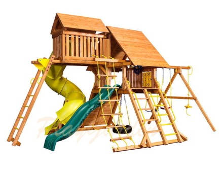 Игровая площадка "Original Castle Turbo" с двумя горками и пентхаусом