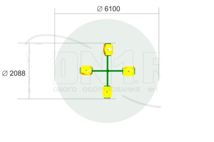 Детская карусель для уличной площадки «Шапито»