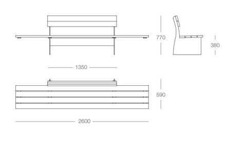 Скамейка Крона 01.059.0
