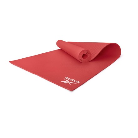 RAYG-11022RD	 Тренировочный коврик (мат) для йоги Reebok красный 4мм