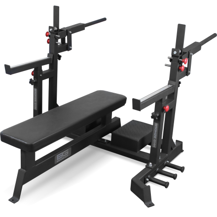 Скамья для жима пауэрлифтерская с механизмом подъёма штанги BRONZE GYM PARTNER AL-321
