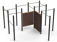 Комплекс из 11 турников и двойной стены