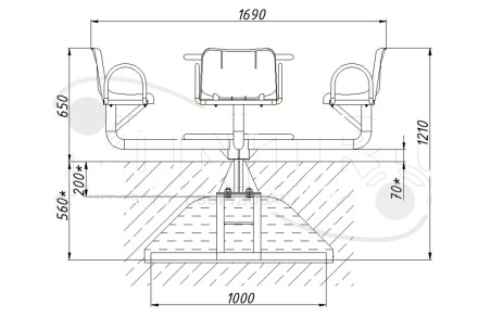 Детская карусель «Штурвал» 
