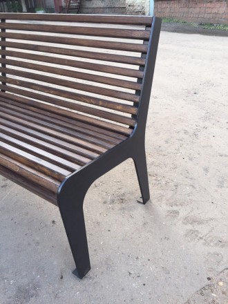 Уличная скамейка со спинкой Джаз 01.016.0