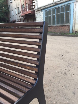 Уличная скамейка со спинкой Джаз 01.016.0