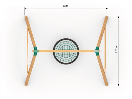 Качели дачные гнездо 100 см