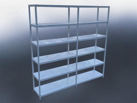 Стеллаж для спортивного инвентаря односторонний