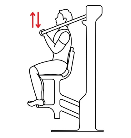 Уличный тренажер 'Верхняя тяга' УТ-10