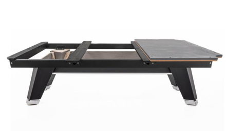 Стол / пул "Rasson Acurra" 9 ф (черный, сланец 25 мм) в комплекте с плитой, аксессуары + сукно Стол / пул "Rasson Acurra" 9 ф (черный, сланец 25 мм) в комплекте с плитой, аксессуары + сукно
