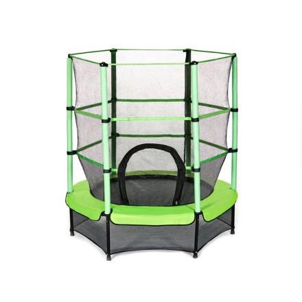 Батут с защитной cеткой "PERFETTO SPORT 5" диаметр 1,4 м зелёный