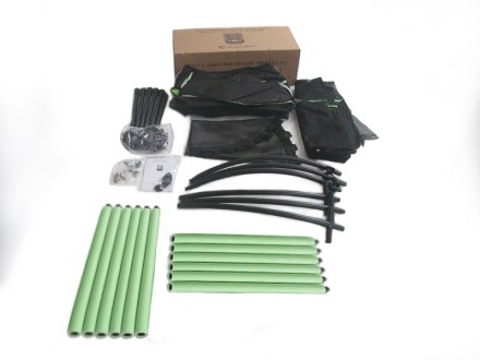 Батут с защитной cеткой "PERFETTO SPORT 5" диаметр 1,4 м зелёный