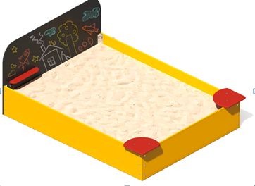 Песочница с меловой доской