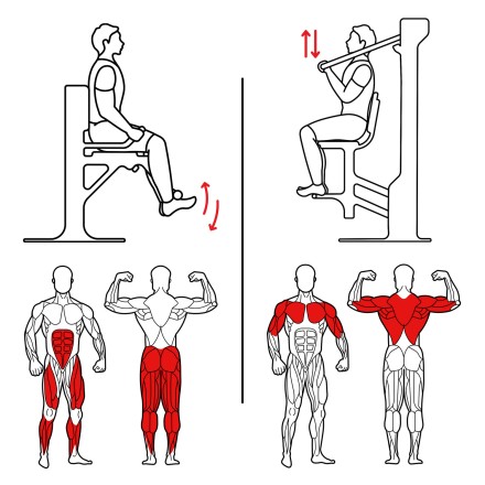Уличный тренажер 'Флекс-Верхняя тяга' УТ-10/21