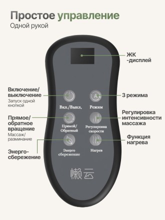 Вибромассажер для ног и ступней DFC LAZYCLOUD с проводным пультом управления