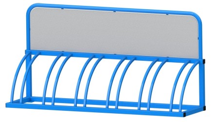 Велопарковка Оптима с рекламным местом