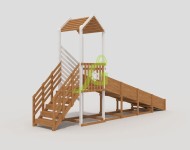 Зимняя горка "IgraGrad Snow Fox", скат 5 м