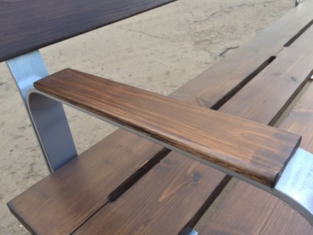 Уличная скамейка со спинкой Адель 01.013.0