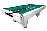 Стол / пул "Dynamic Triumph" 8 ф (матово-белый) в комплекте, аксессуары + сукно