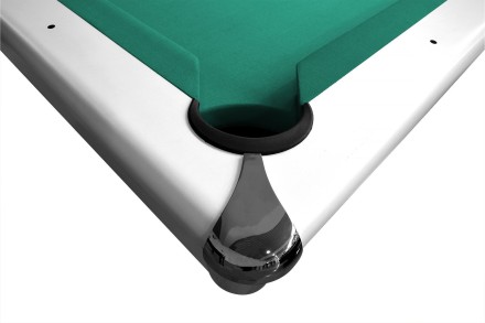 Стол / пул "Dynamic Triumph" 8 ф (матово-белый) в комплекте, аксессуары + сукно