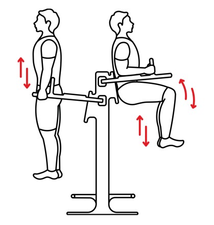 Уличный тренажер 'Брусья' УТ-11