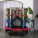 Батут DFC JUMP KIDS 55" красный с желто-синими стойками Батут DFC JUMP KIDS 55" красный с желто-синими стойками