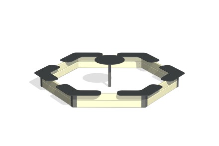 Песочница со столиком ПС-90