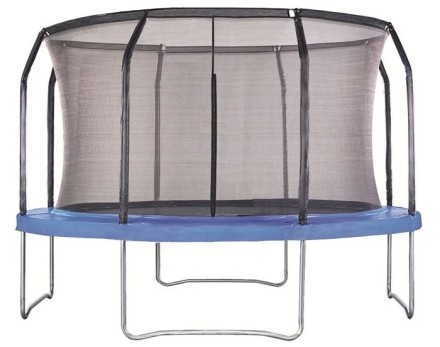 Батут с защитной сеткой PERFETTO SPORT 12 (диаметр 3,7 м, синий)
