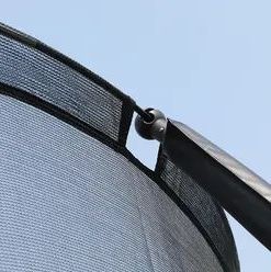 Батут с защитной сеткой PERFETTO SPORT 12 (диаметр 3,7 м, синий)