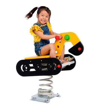 Качалка на пружине KBT экскаватор и прицеп