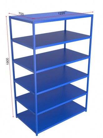Стеллаж для спортивного инвентаря двухсторонний, разборный