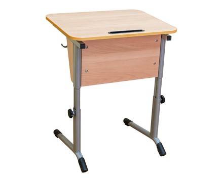 Стол ученический одноместный (оранжевый кант)