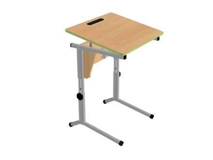 Стол ученический одноместный (оранжевый кант)