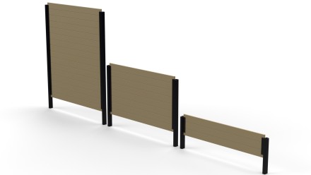 Барьер разноуровневый для собак (3 секции)