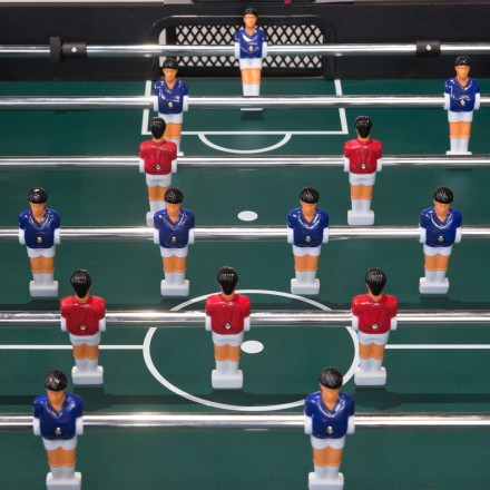 Игровой стол - футбол "Flex" (122x61x78.7 см, желтый)