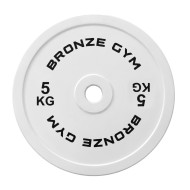 Диск олимпийский BRONZE GYM тяжелоатлетический серый 5 кг
