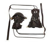 Комплект луз с выкатом RU-08, скоба - латунь (коричневая кожа), кожаный выкат Комплект луз с выкатом RU-08, скоба - латунь (коричневая кожа), кожаный выкат