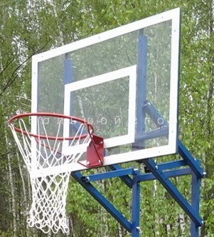 Стойка стритбольная складная с щитом из оргстекла 8 мм.