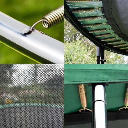   Батут с защитной сеткой "PERFETTO SPORT ACTIVITY 6" диаметр 1,8 м синий/зеленый