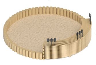 Песочница "Столбики 3"